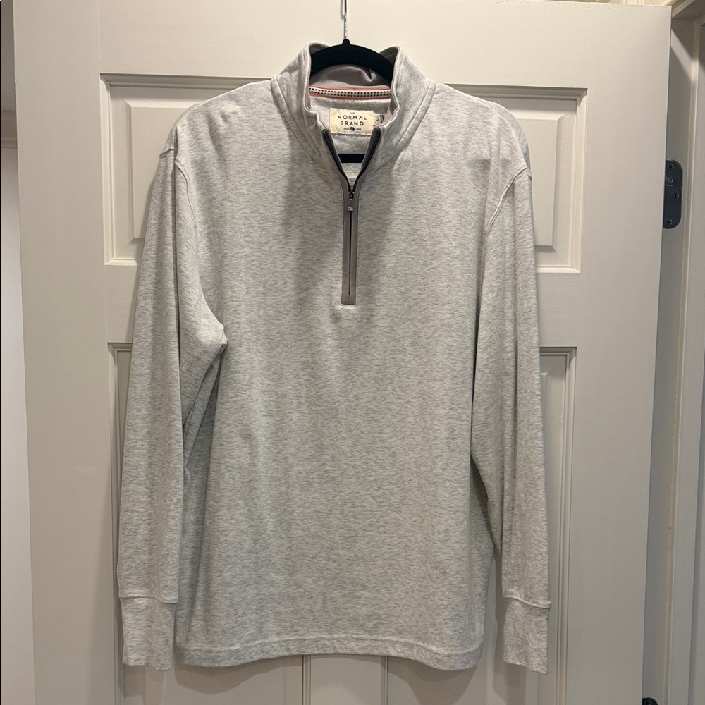 The Normal Brand Gray Quarter-Zip Sweatshirt
